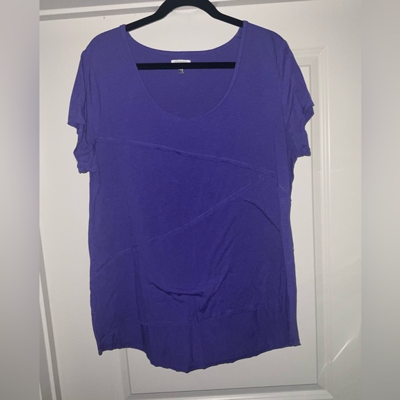 Jockey Purple Asymmetrical Short Sleeve Tee - Picture 1 of 11